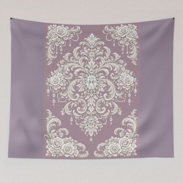 Item preview, Mauve, Diamonds & Rococo - Vertical designed and sold by DesignsByPrnces.