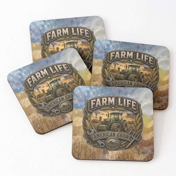 Item preview, Farm Life American Grown Farmer Tractor Country Design designed and sold by artistwill.