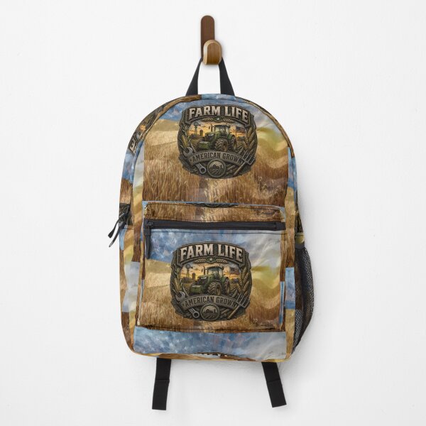 Item preview, Farm Life American Grown Farmer Tractor Country Design designed and sold by artistwill.