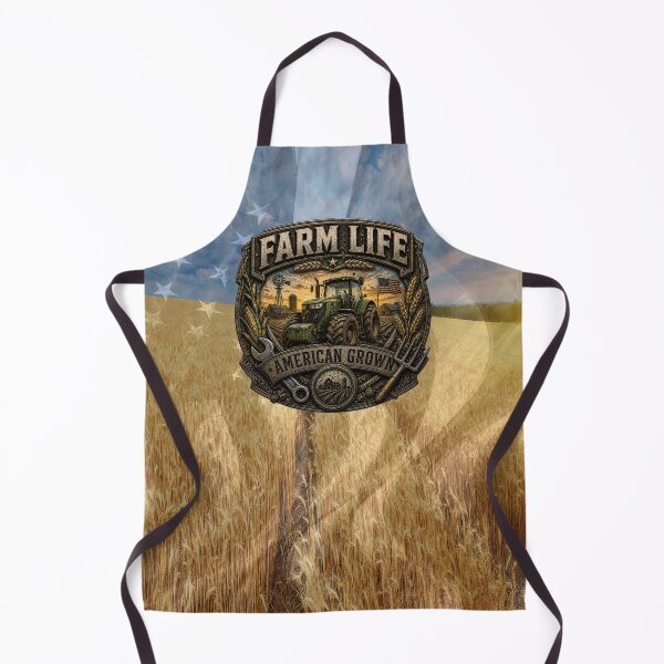 Item preview, Farm Life American Grown Farmer Tractor Country Design designed and sold by artistwill.