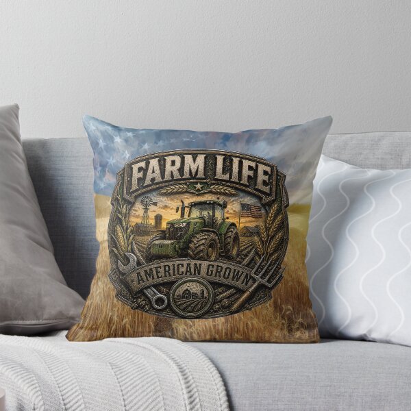 Item preview, Farm Life American Grown Farmer Tractor Country Design designed and sold by artistwill.