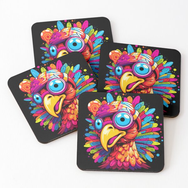 Item preview, Funny Colorful Turkey Thanksgiving Gift for Holiday Humor Lovers designed and sold by CyfroweMysli.