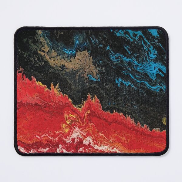 Item preview, Black Seeping to Red Fluid Art designed and sold by vonmade.