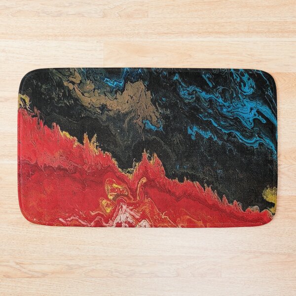 Item preview, Black Seeping to Red Fluid Art designed and sold by vonmade.