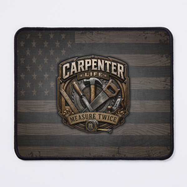 Item preview, Carpenter Life Measure Twice Woodworking Tradesman Design designed and sold by artistwill.