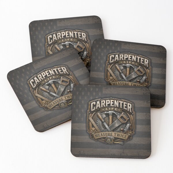 Item preview, Carpenter Life Measure Twice Woodworking Tradesman Design designed and sold by artistwill.