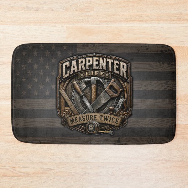 Item preview, Carpenter Life Measure Twice Woodworking Tradesman Design designed and sold by artistwill.