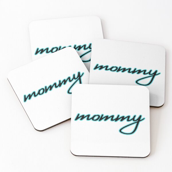 Item preview, Mommy letra cursiva Contorno Azúl Cian - Estética Minimalista designed and sold by Shifer Design.