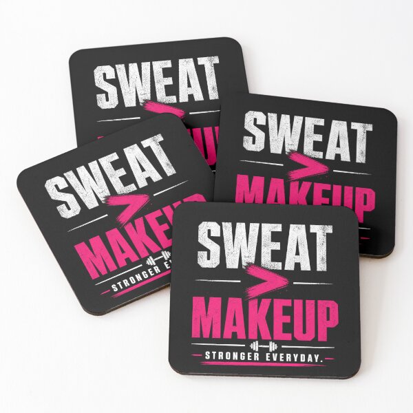 Item preview, Sweat Over Makeup Gym Motivation designed and sold by StoryInCode.