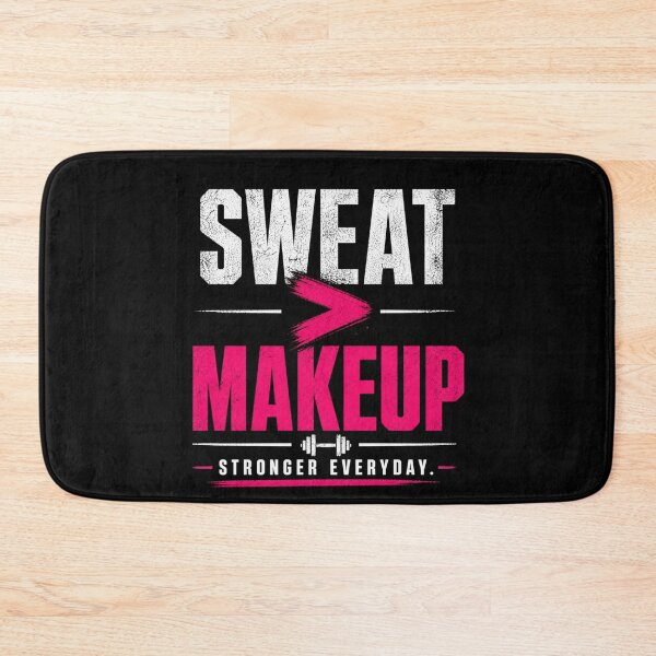 Item preview, Sweat Over Makeup Gym Motivation designed and sold by StoryInCode.