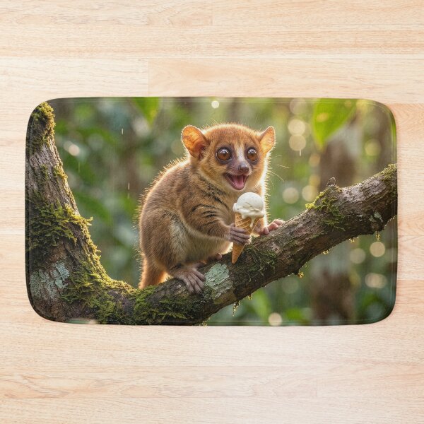Item preview, Madame Berthe's Mouse Lemur Enjoys an Ice Cream Cone designed and sold by Tridentulus.