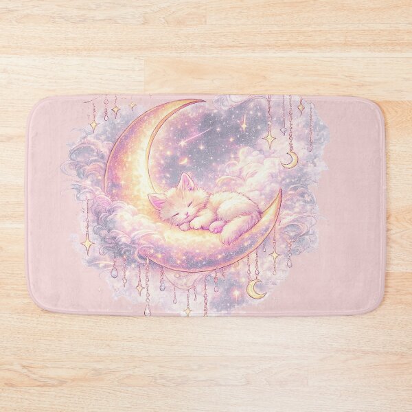 Item preview, Dreamy Moon Cat Celestial Fantasy Art designed and sold by MariMarArt.