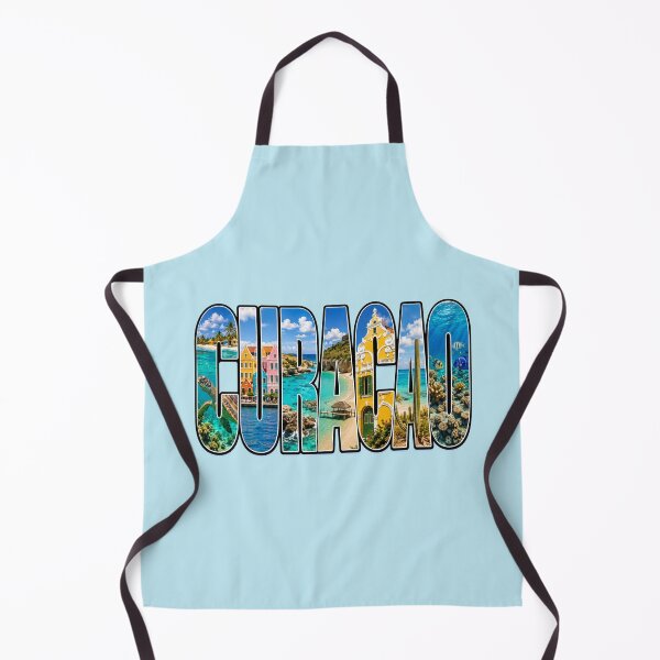 Item preview, Curacao Tropical Letterscape Typography designed and sold by Myra365Art.