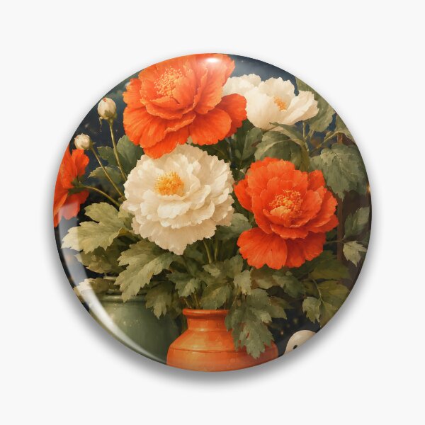 Item preview, Halloween 24 - Autumn Harvest Floral Bouquet with Pumpkins designed and sold by NikaNavi.