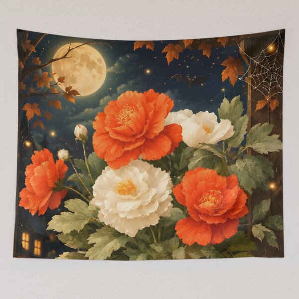 Item preview, Halloween 24 - Autumn Harvest Floral Bouquet with Pumpkins designed and sold by NikaNavi.