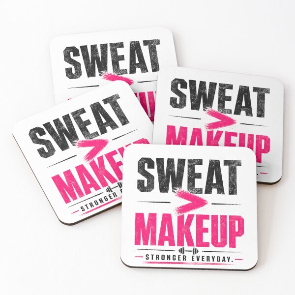 Item preview, Sweat Over Makeup Gym Motivation designed and sold by StoryInCode.