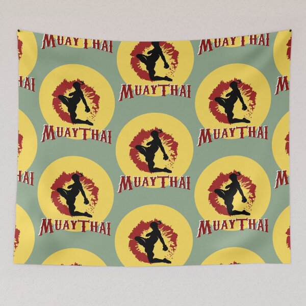 Item preview, Muay Thai Fighter Knee Strike Silhouette designed and sold by Szpaku desart .