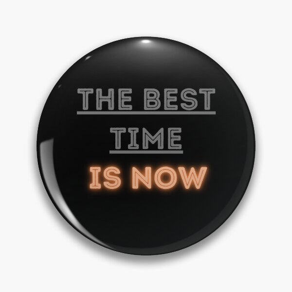 Item preview, The Best Time Is Now - Motivational Neon Typography designed and sold by Noble-bee.