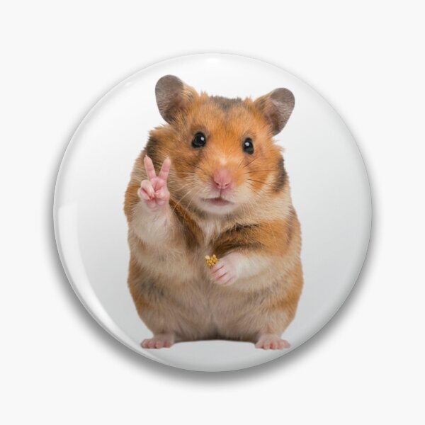 Item preview, Cute Peace Sign Hamster Funny Animal Art designed and sold by ogduckboy.