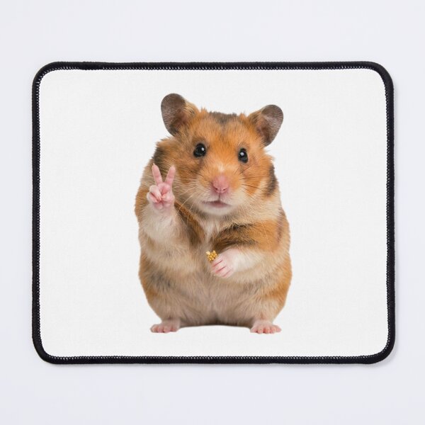 Item preview, Cute Peace Sign Hamster Funny Animal Art designed and sold by ogduckboy.