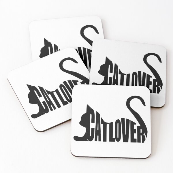 Item preview, Modern Black Cat Lover Typographic Art designed and sold by Pani Kara.
