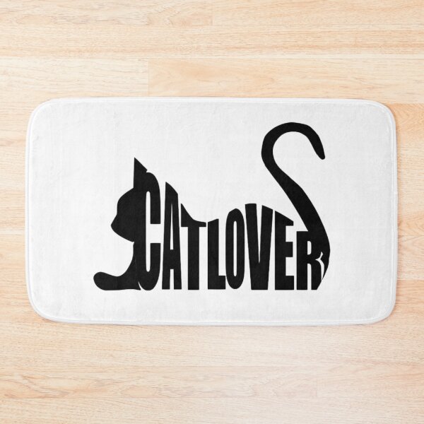 Item preview, Modern Black Cat Lover Typographic Art designed and sold by Pani Kara.