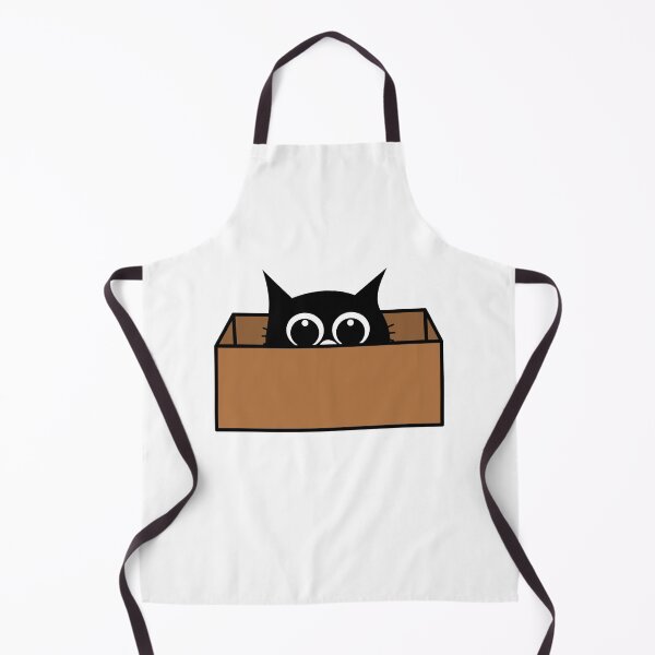 Item preview, Peeking Black Cat in a Cardboard Box designed and sold by Pani Kara.