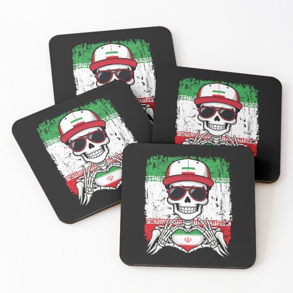 Item preview, Iran Pride Skeleton Art Tee designed and sold by Colorful Designs.