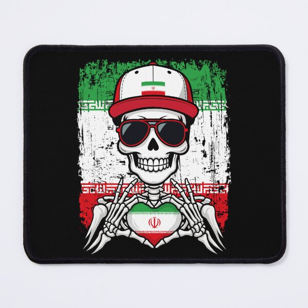Item preview, Iran Pride Skeleton Art Tee designed and sold by Colorful Designs.