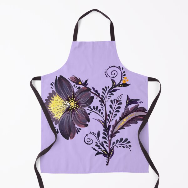 Item preview, purple flower, Ukraine art, Petrykivka style, author's drawing designed and sold by Sunflower-7.