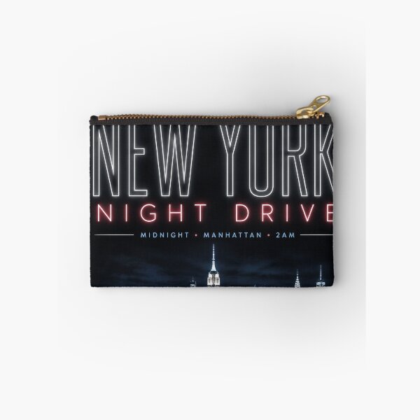 Item preview, New York Night Drive Neon Skyline | NYC Midnight Aesthetic Streetwear designed and sold by Kate1art.