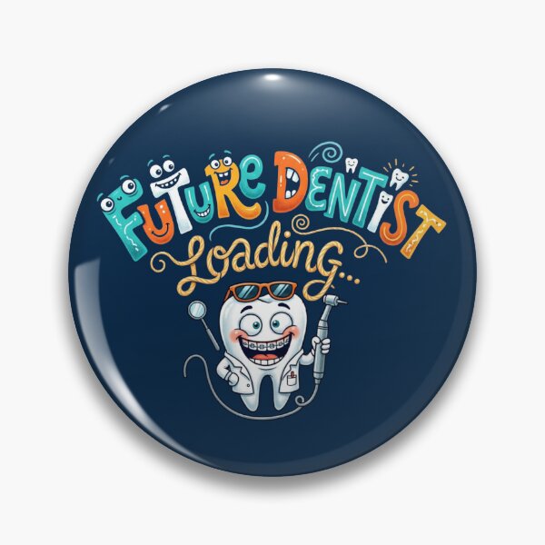 Item preview, Future Dentist Loading Cute Tooth Sticker designed and sold by DrRanda.