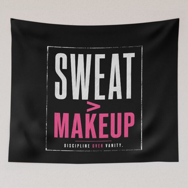 Item preview, Minimal Sweat Over Makeup Typography designed and sold by StoryInCode.