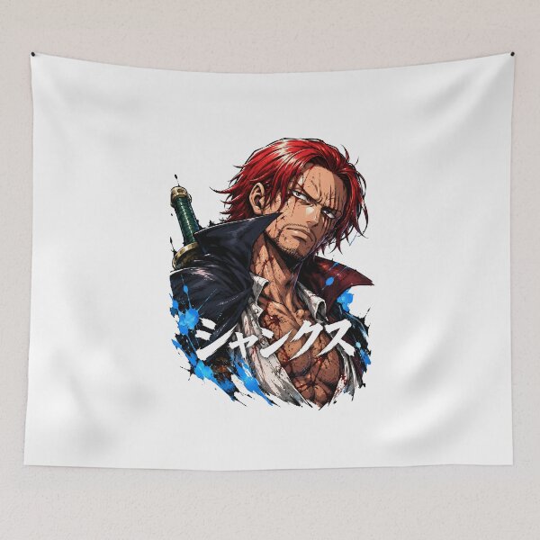 Item preview, Anime Red Hair Warrior – Sword Fighter Graphic Design designed and sold by lamiarte.