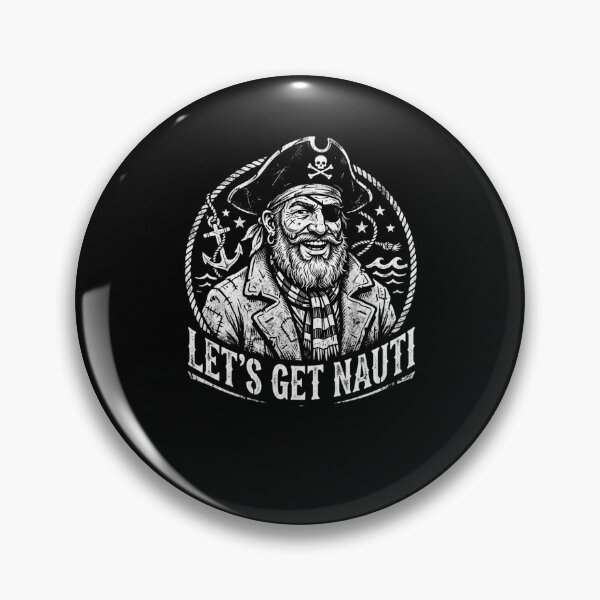 Item preview, LET'S GET NAUTI! Pirate Captain Skull Anchor designed and sold by snowry.