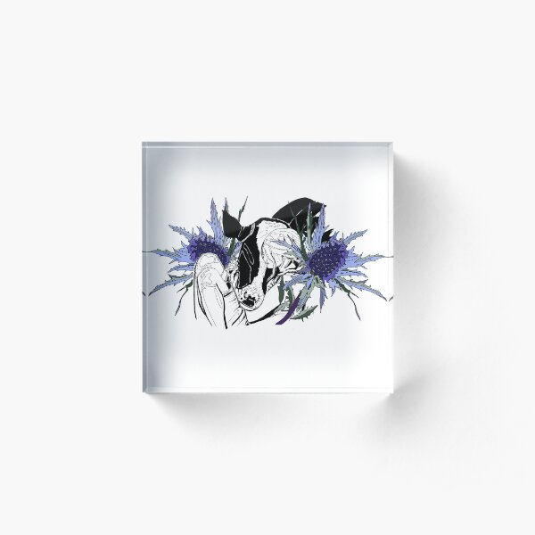 Love Cows - Compassion Over Cruelty - Vegan Art Acrylic Block
