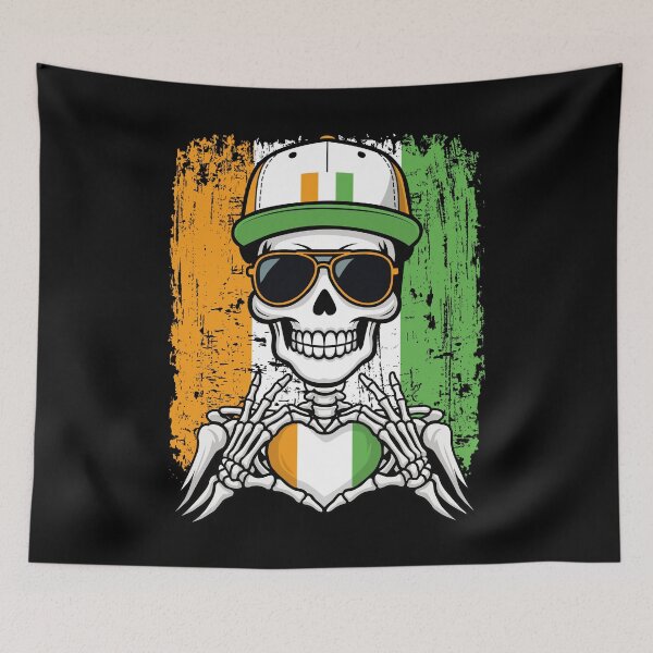Item preview, Ivory Coast Pride Skeleton Art Tee designed and sold by Colorful Designs.