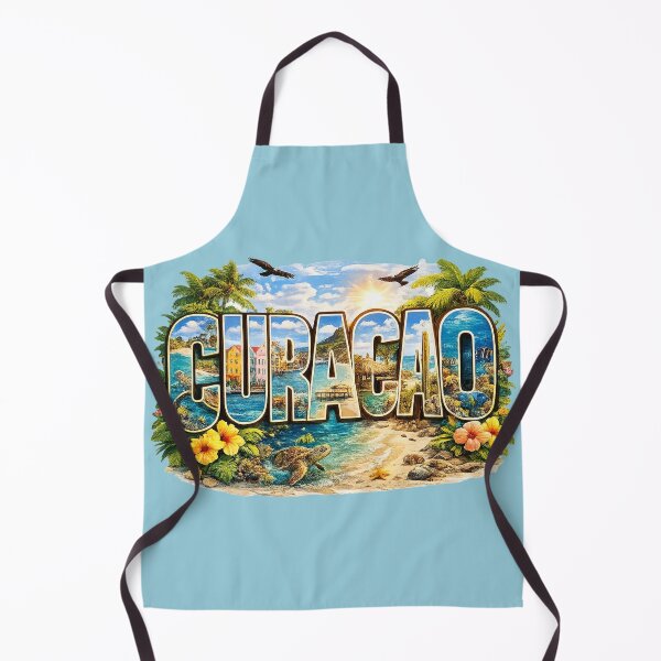 Item preview, Curacao Tropical 3D Typography designed and sold by Myra365Art.