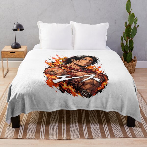 Item preview, Anime Flame Warrior Graphic – Fiery Battle Fighter Art designed and sold by lamiarte.