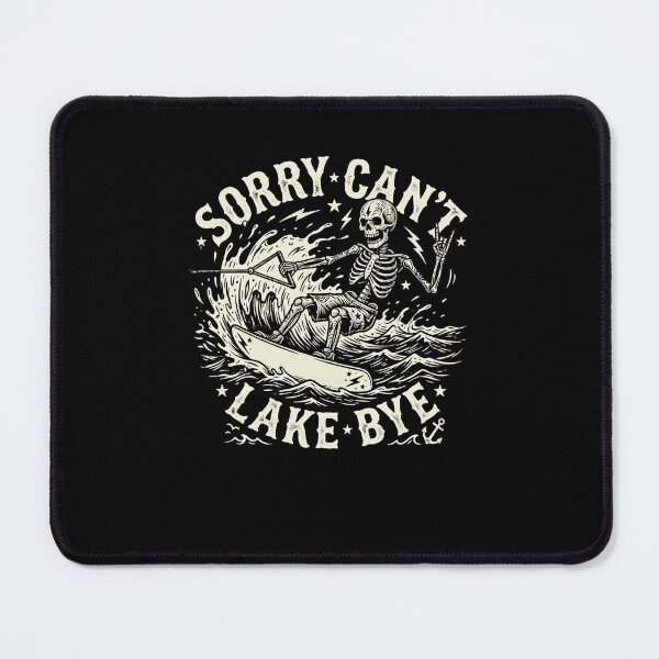 Item preview, Sorry Can't Lake Bye Skeleton Water Skiing designed and sold by snowry.