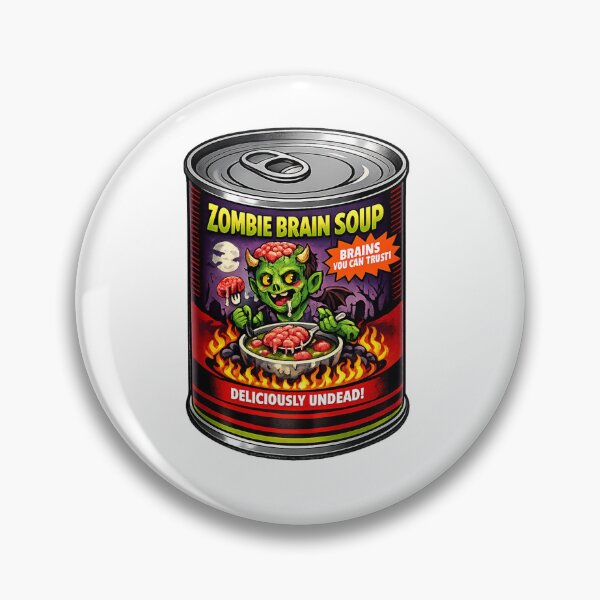 Item preview, Canned Zombie brain soup. Eat them before they eat you !!  designed and sold by Gunnar Hermansen.