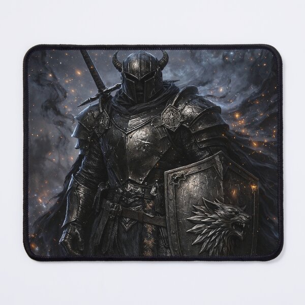 Item preview, Karzak Knight With Wolf Shield designed and sold by KaioRosaArt.