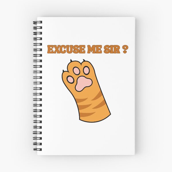 Item preview, Excuse me Sir? Funny cat paw designed and sold by BritishDelights.