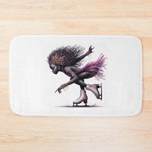 Item preview, Obsidian Glide Queen – Figure Skating Queen designed and sold by Lucienne Reimagined.