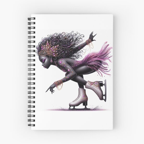 Item preview, Obsidian Glide Queen – Figure Skating Queen designed and sold by Lucienne Reimagined.