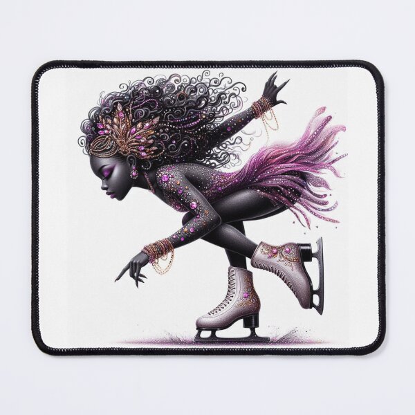 Item preview, Obsidian Glide Queen – Figure Skating Queen designed and sold by Lucienne Reimagined.