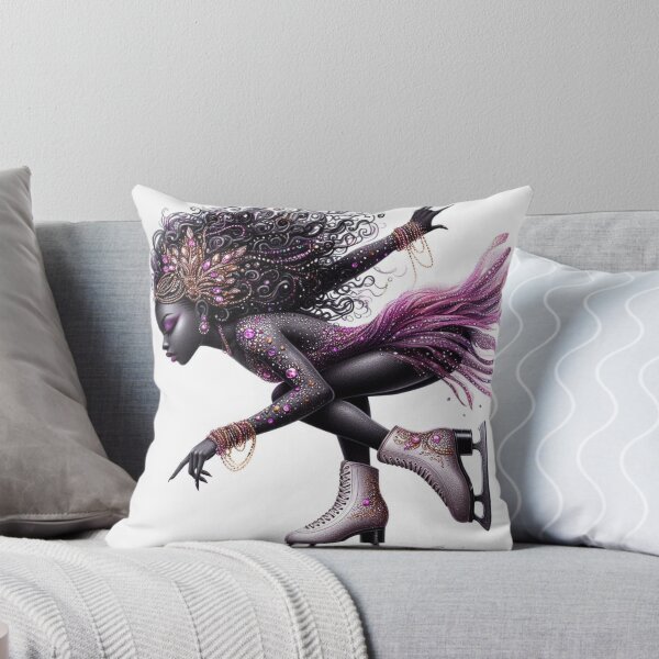 Item preview, Obsidian Glide Queen – Figure Skating Queen designed and sold by Lucienne Reimagined.
