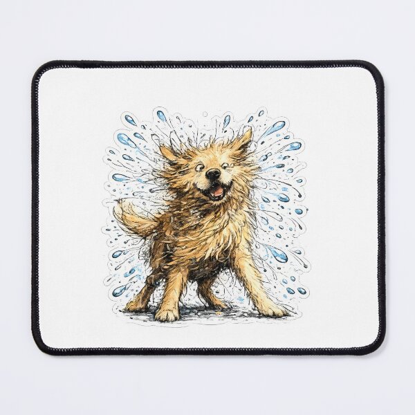Item preview, Funny Wet Dog Shake for Dog Lovers designed and sold by chattsuede.