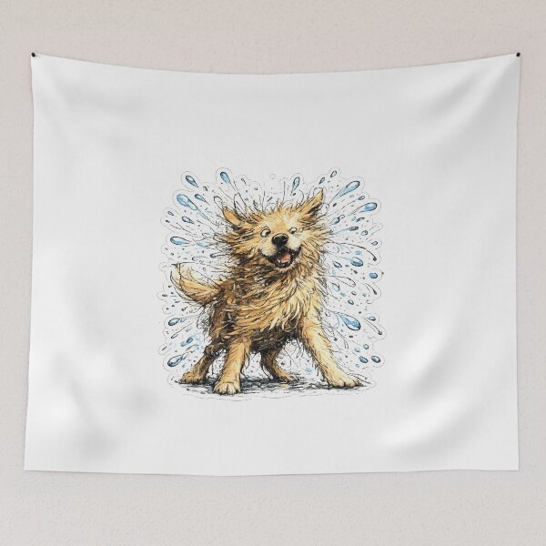 Item preview, Funny Wet Dog Shake for Dog Lovers designed and sold by chattsuede.