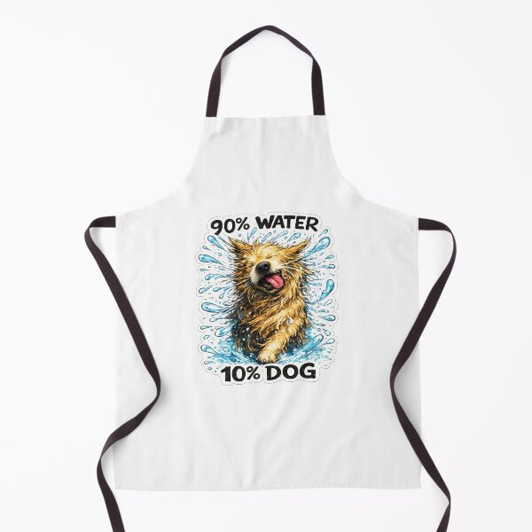 Item preview, 90 Percent Water 10 Percent Dog Golden Retriever Funny Splash designed and sold by chattsuede.